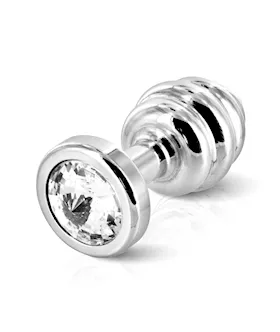Diogol Ano Butt Plug Ribbed Plated 25 mm