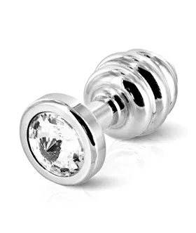 Diogol Ano Butt Plug Ribbed Plated 30 mm