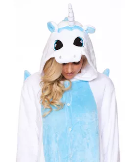 White Unicorn Adult Onesie