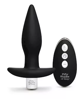 Fifty Shades of Grey Relentless Vibrations Remote Control Butt Plug 45 Inch