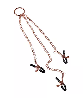 KinKi Nipple and Clit Clamps with Chain
