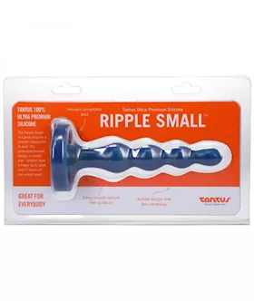 Tantus Ripple Small 8 In Anal Beads Dildo Firm Malachite
