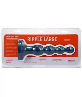 Tantus Ripple Large 8 In Anal Beads Dildo Mediumfirm Malachite