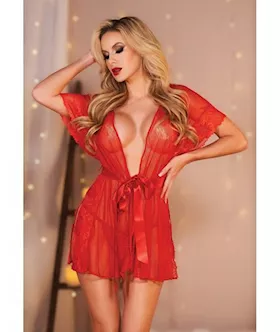 Allure Leah Lace Mesh Open Side Cover Up