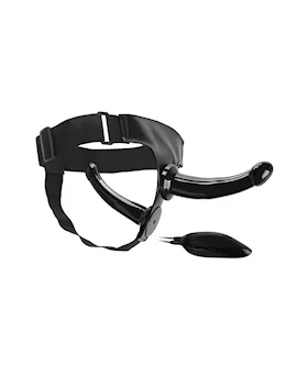 Black Magic Unisex Vibrating StrapOn Dildo